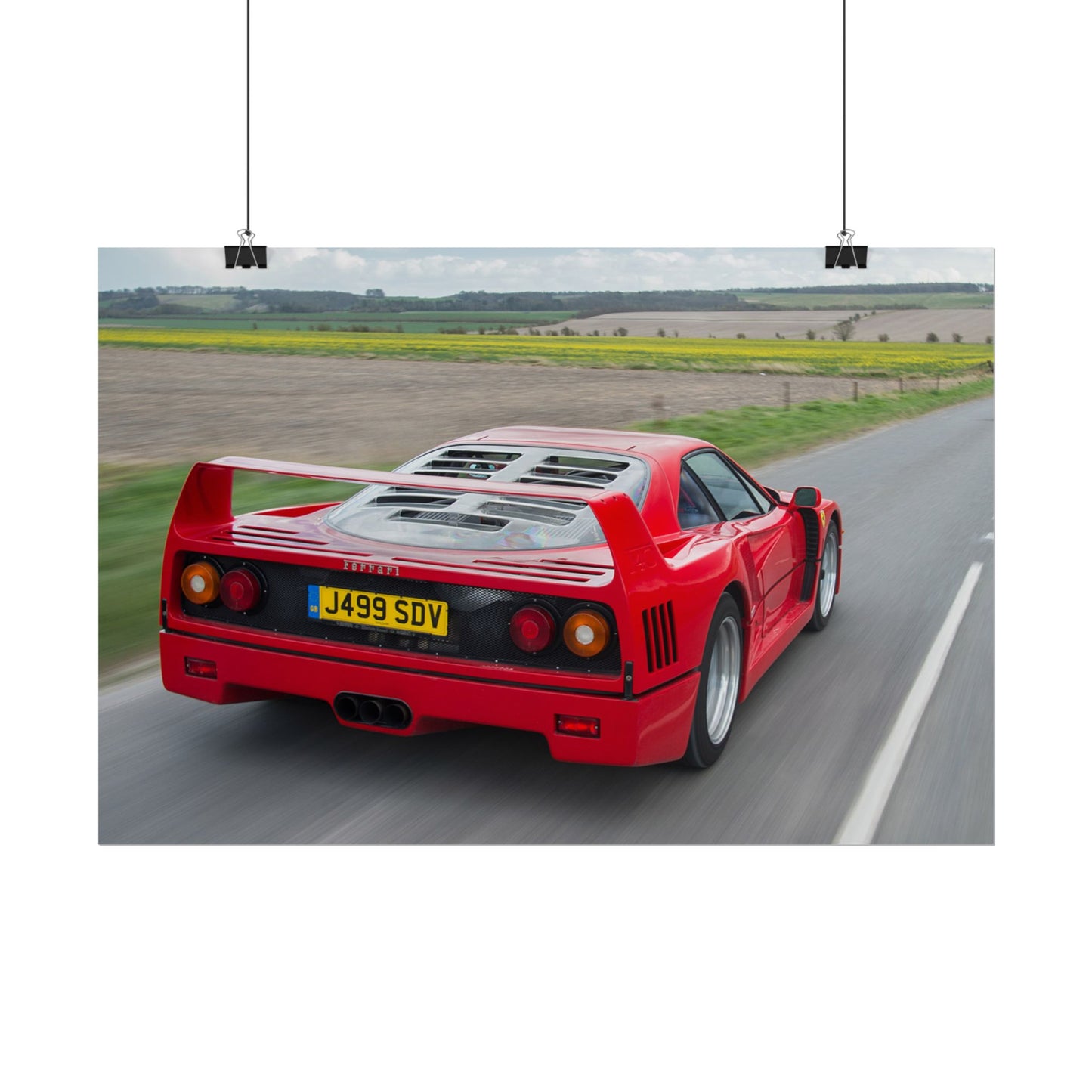 FERRARI F40 POSTER