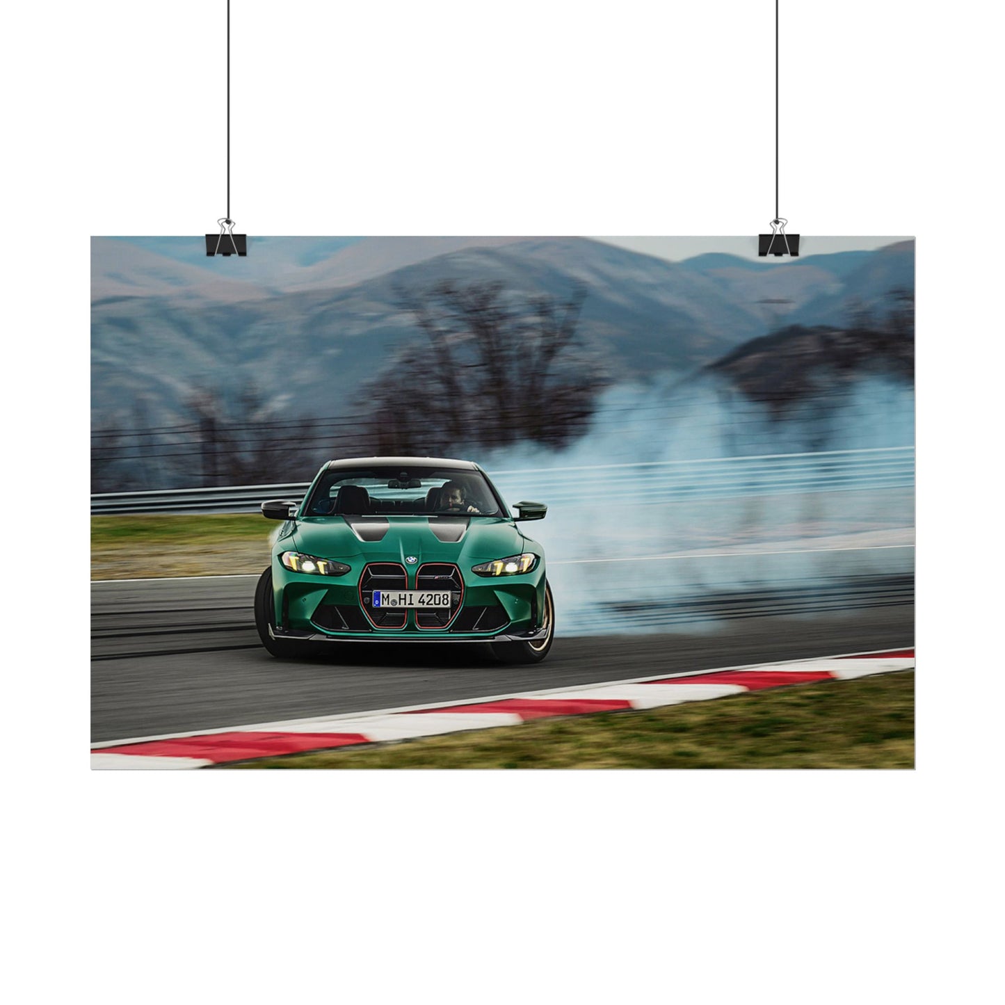 BMW M4 CS DRIFTING POSTER