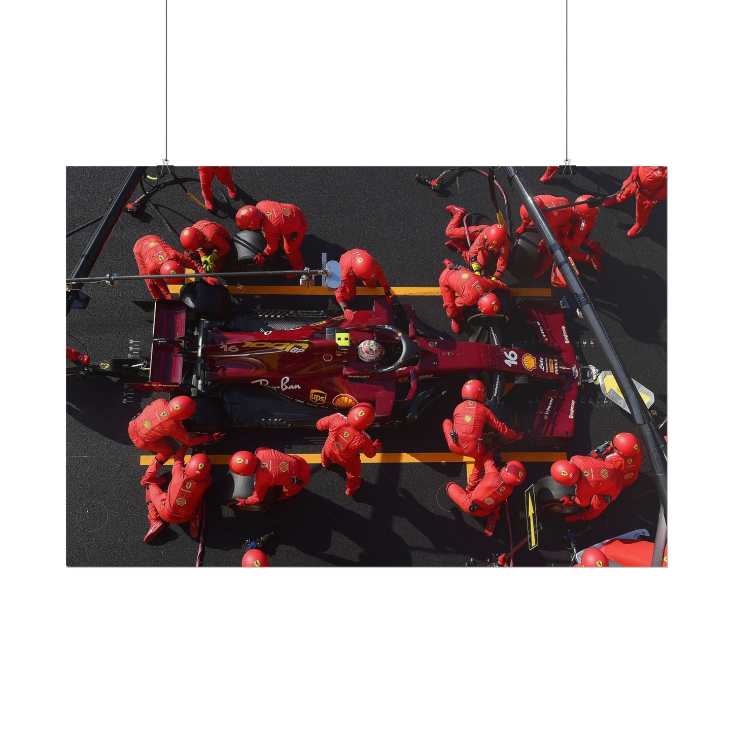 Ferrari F1 Pit Stop Poster