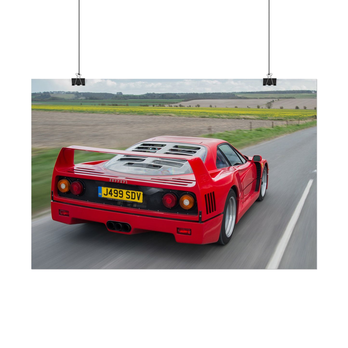 FERRARI F40 POSTER