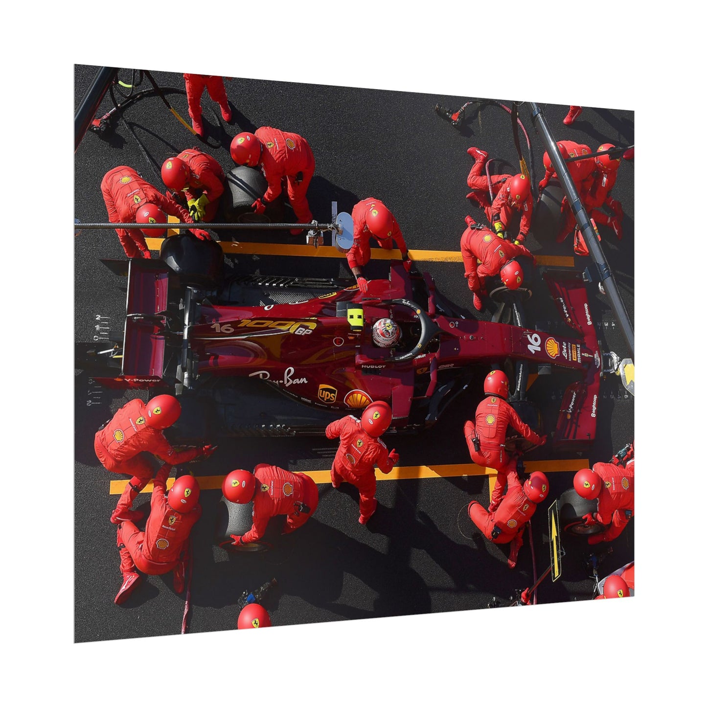 Ferrari F1 Pit Stop Poster