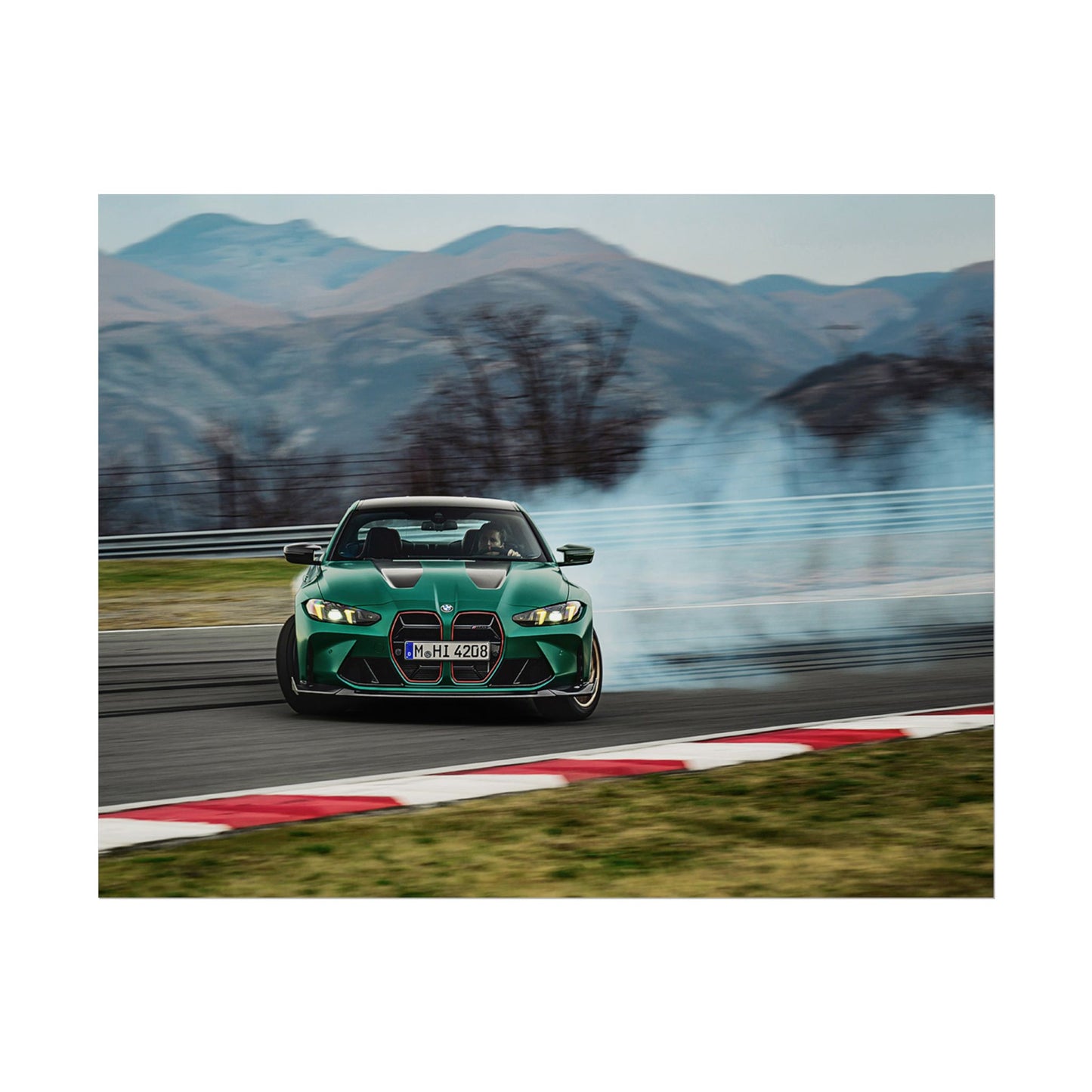 BMW M4 CS DRIFTING POSTER
