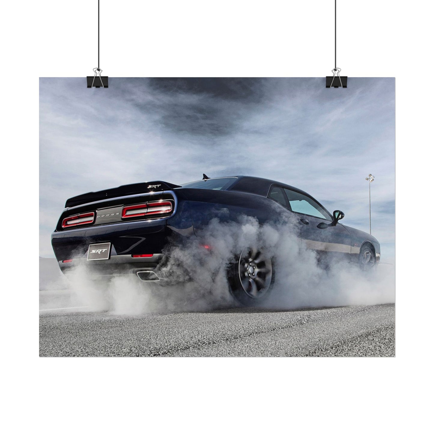 DODGE HELLCAT BURNOUT POSTER