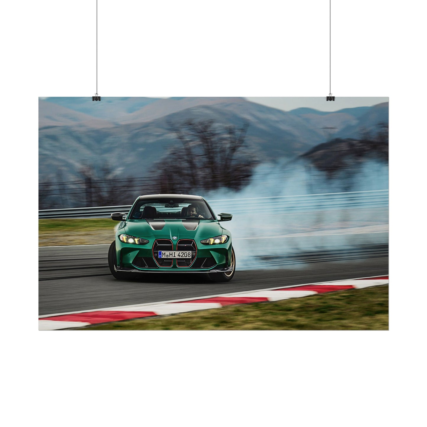 BMW M4 CS DRIFTING POSTER