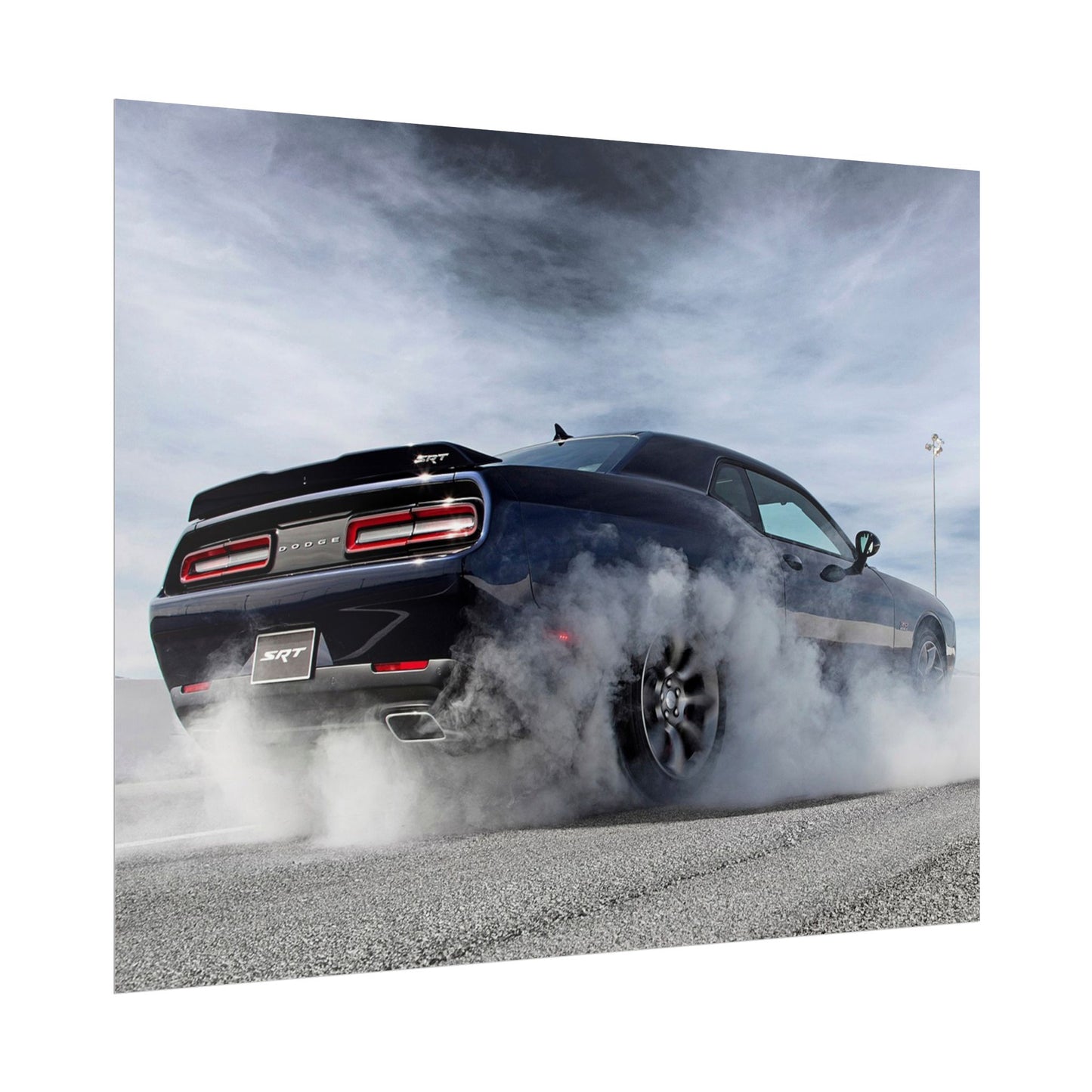 DODGE HELLCAT BURNOUT POSTER