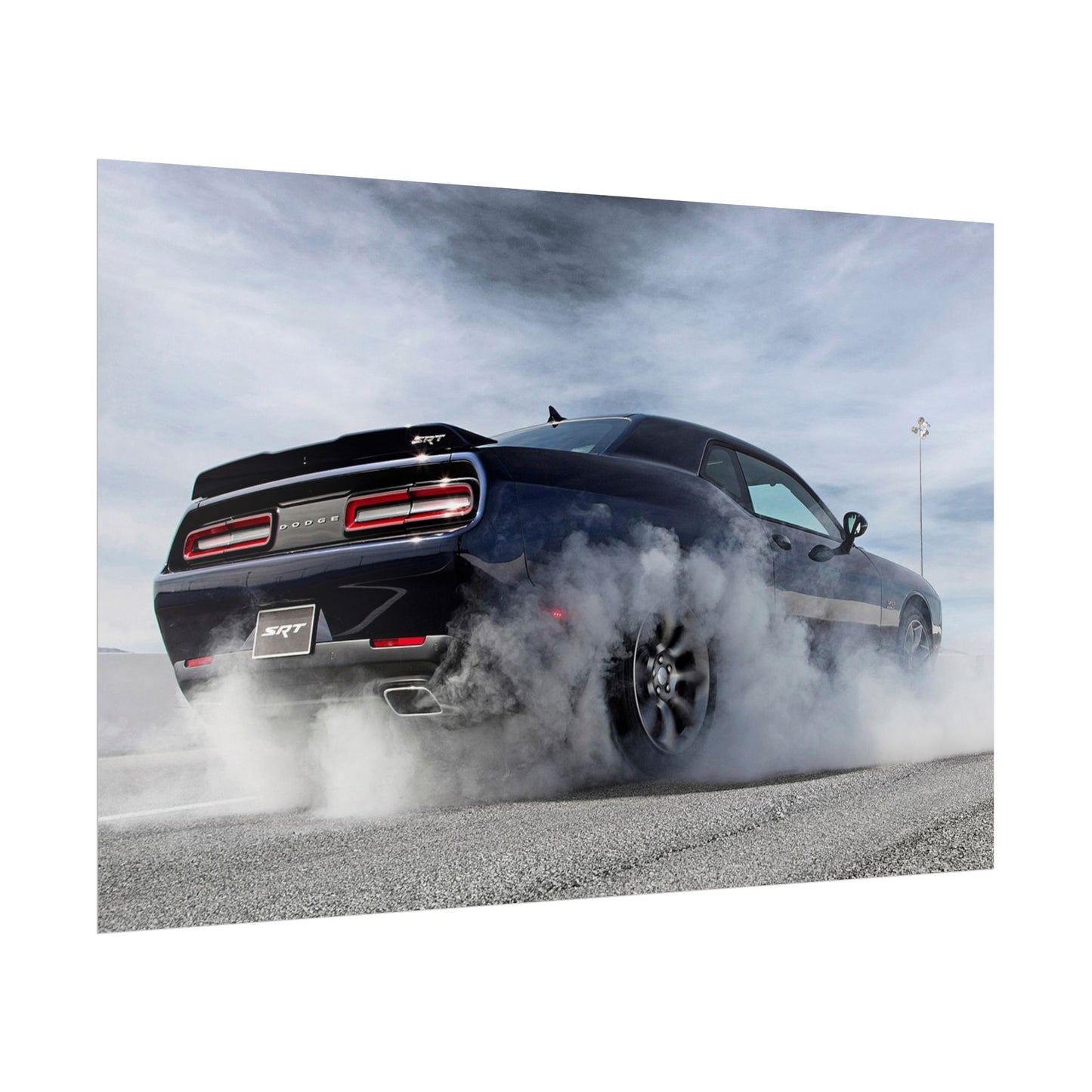 DODGE HELLCAT BURNOUT POSTER