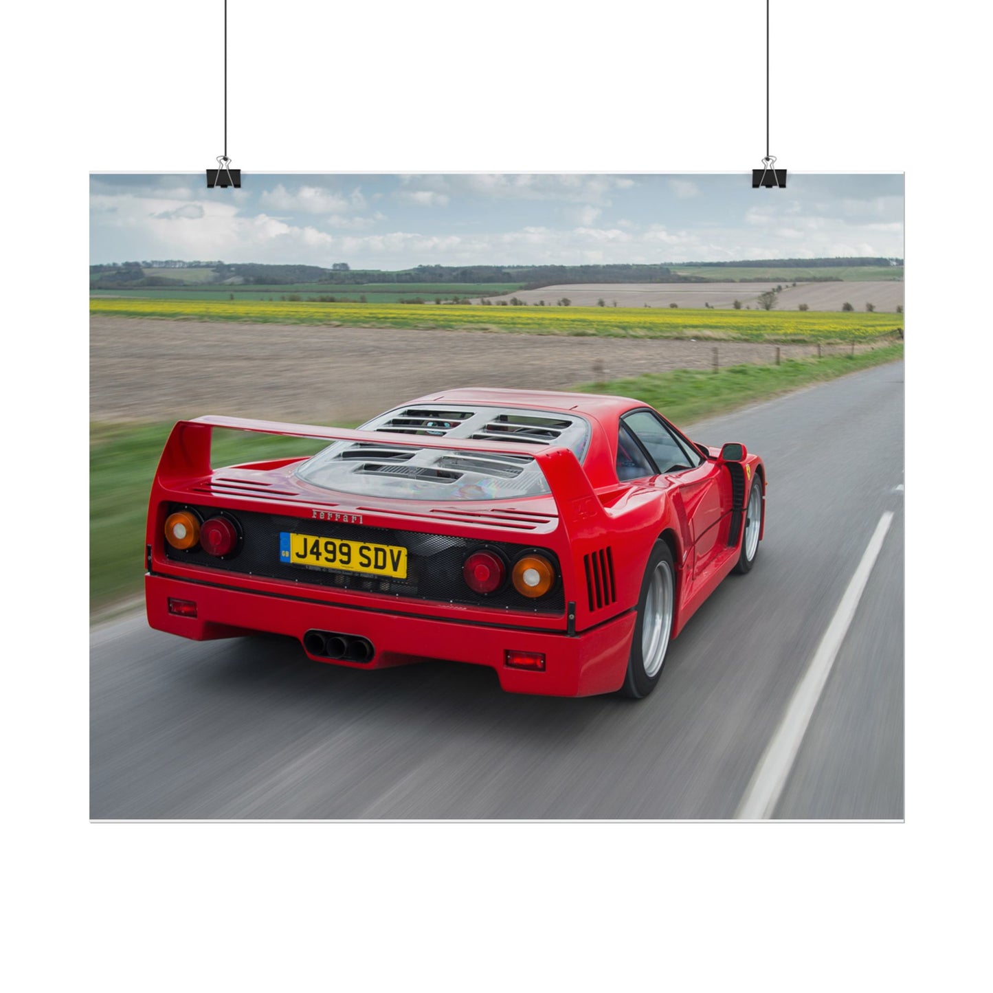 FERRARI F40 POSTER