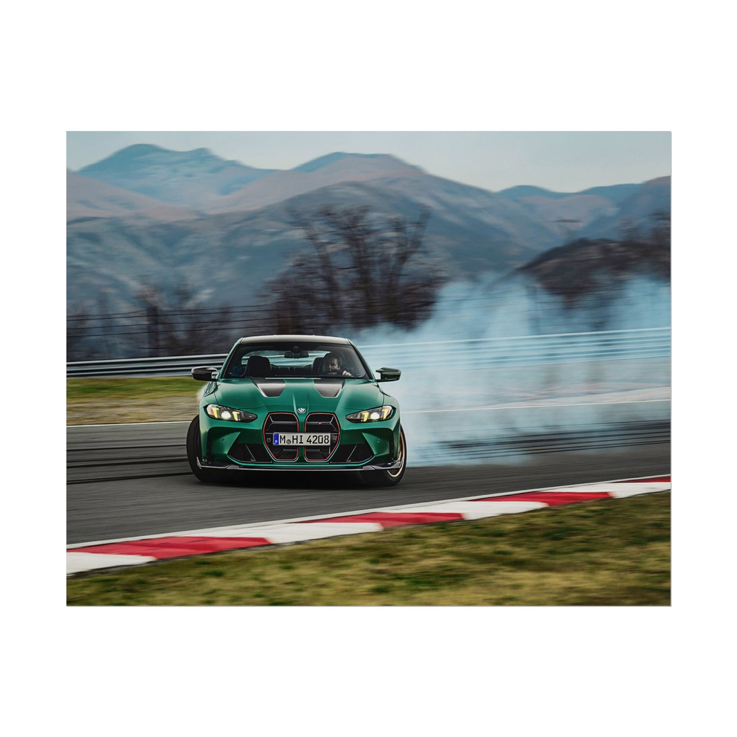 BMW M4 CS DRIFTING POSTER