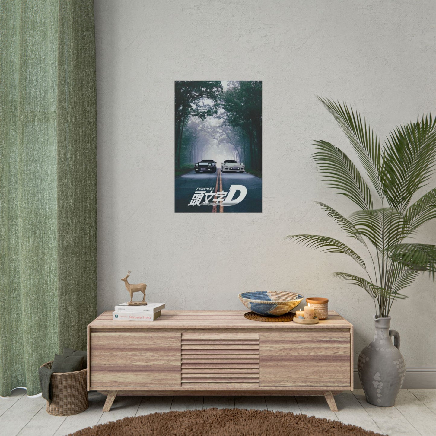 Initial D Poster – Takumi’s AE86 & Ryosuke’s RX-7