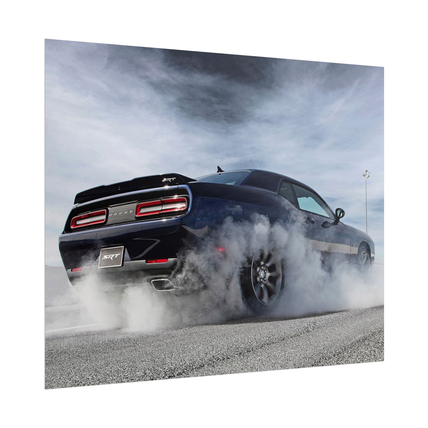 DODGE HELLCAT BURNOUT POSTER