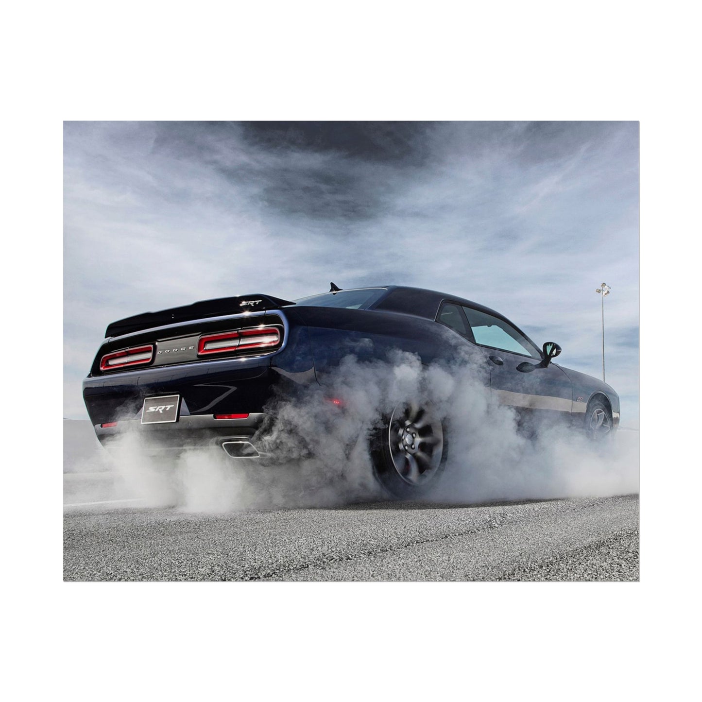 DODGE HELLCAT BURNOUT POSTER