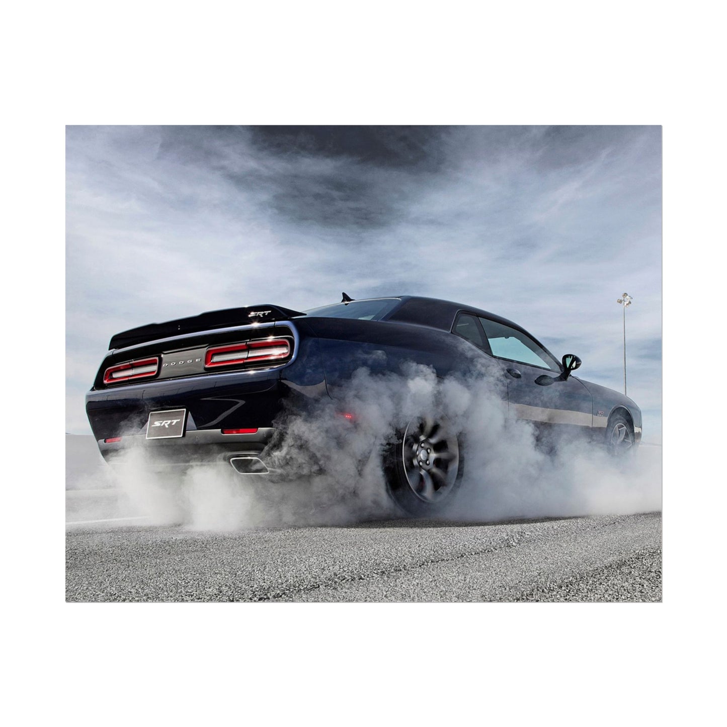 DODGE HELLCAT BURNOUT POSTER