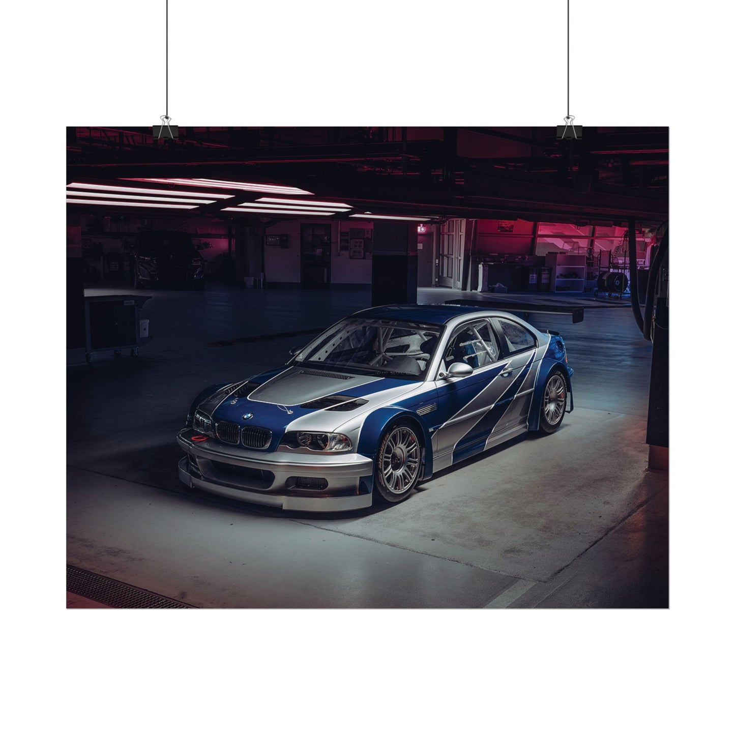BMW M3 GTR NEED FOR SPEED POSTER