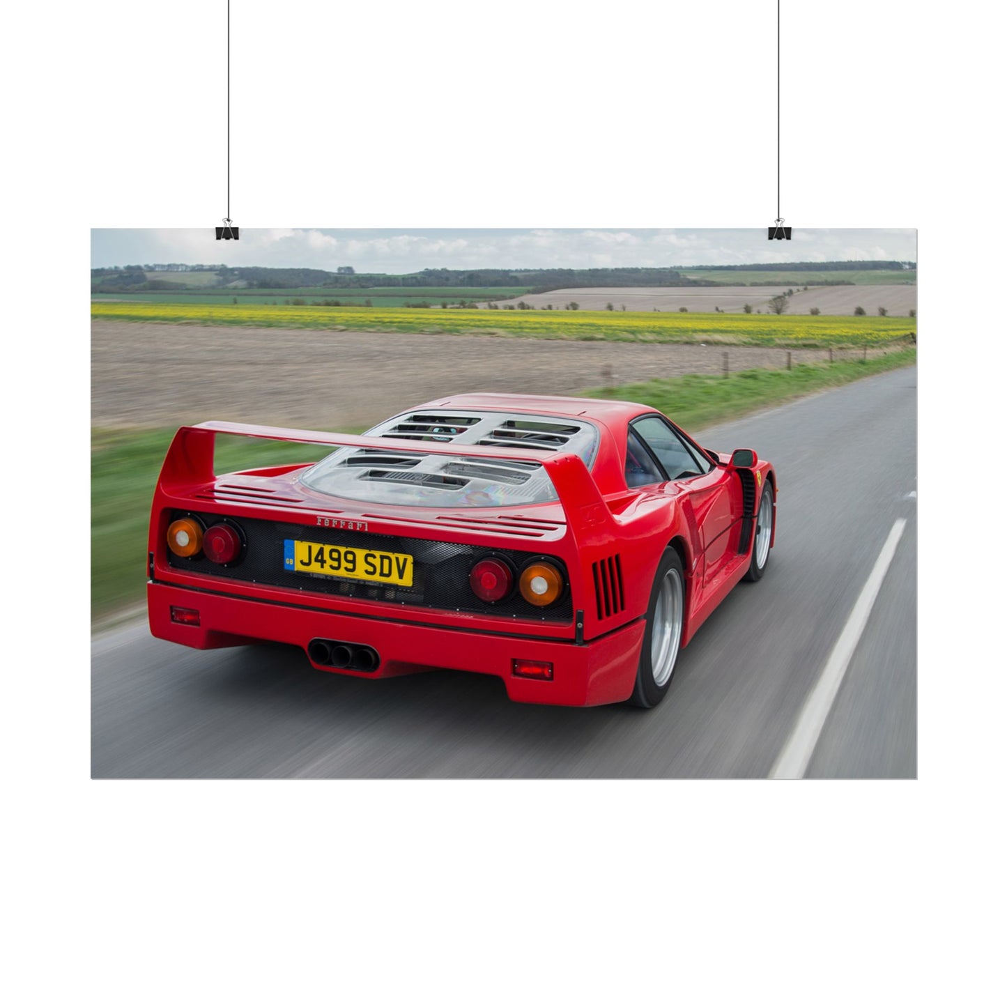 FERRARI F40 POSTER