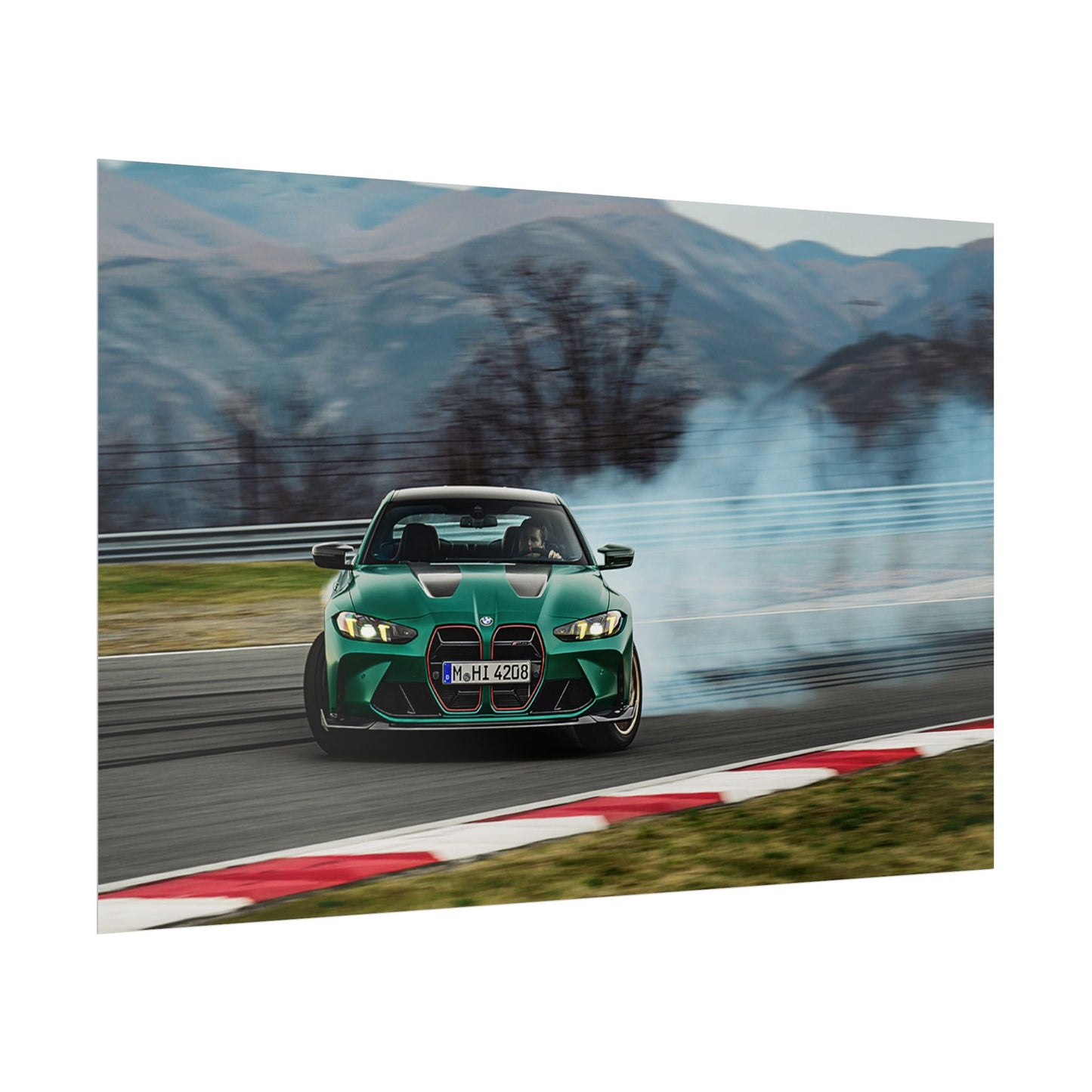 BMW M4 CS DRIFTING POSTER