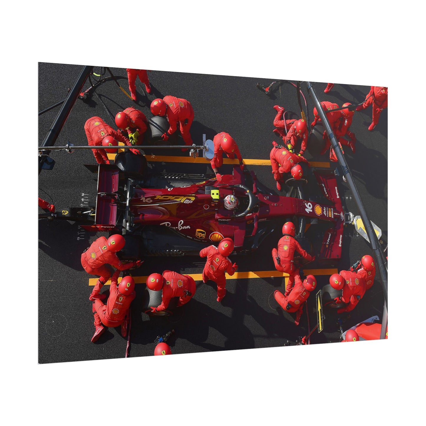 Ferrari F1 Pit Stop Poster