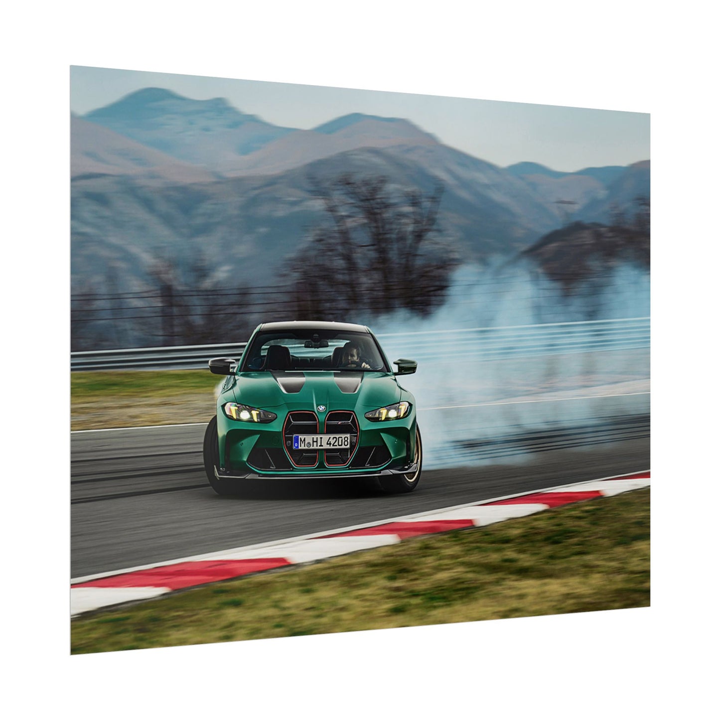 BMW M4 CS DRIFTING POSTER