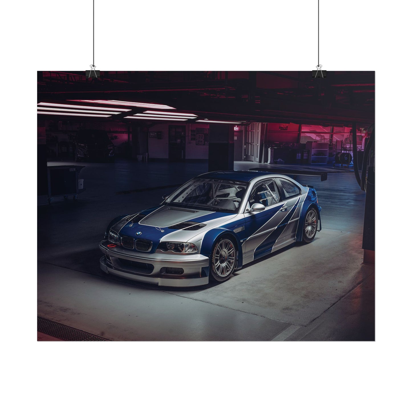 BMW M3 GTR NEED FOR SPEED POSTER