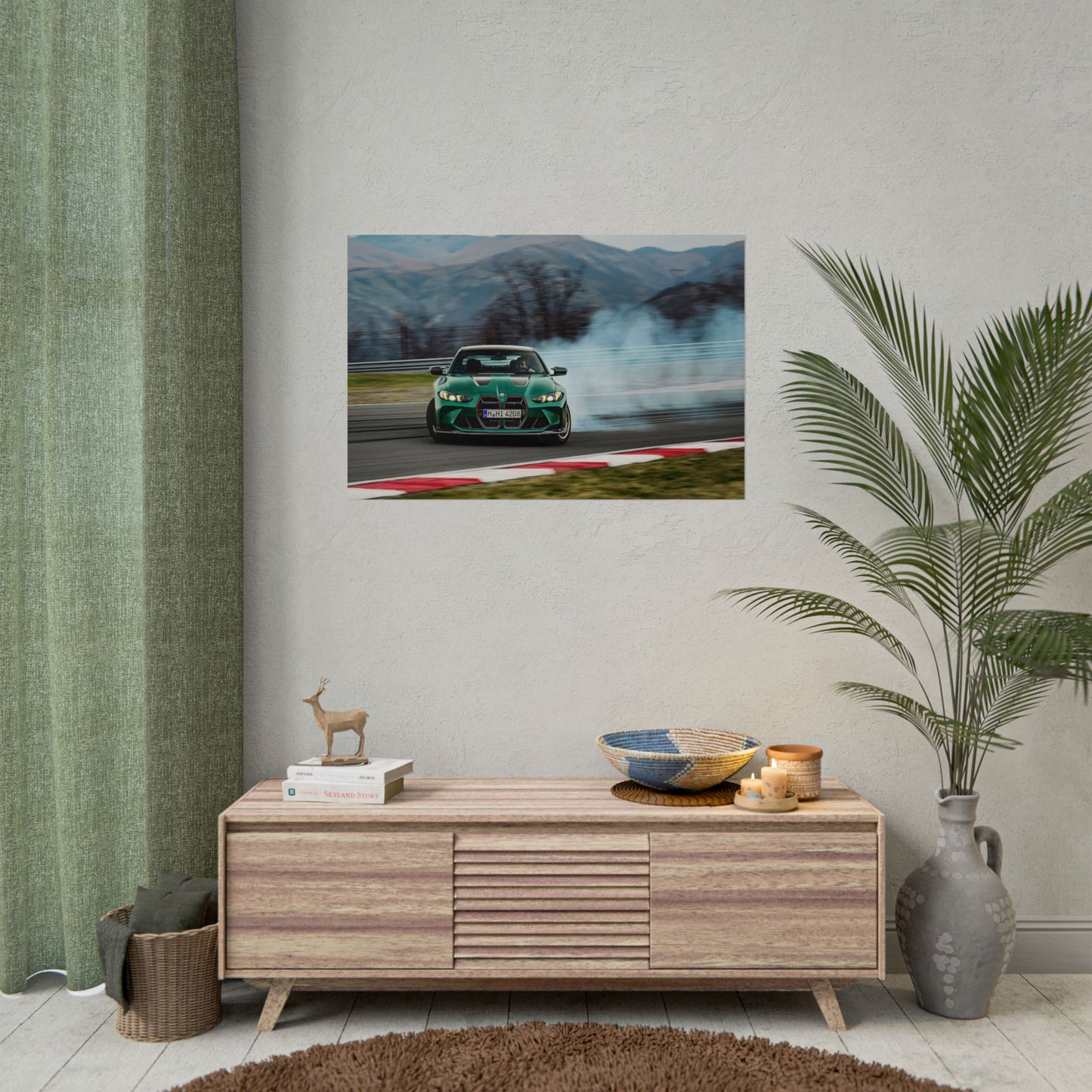 BMW M4 CS DRIFTING POSTER