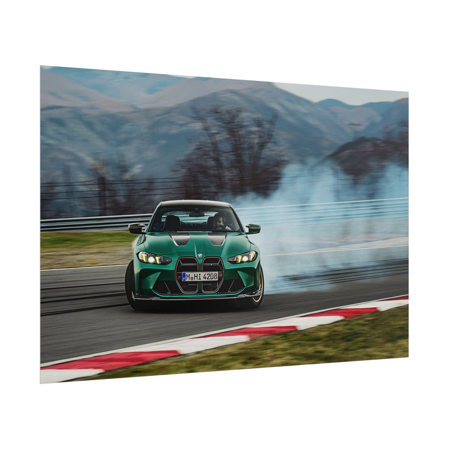 BMW M4 CS DRIFTING POSTER