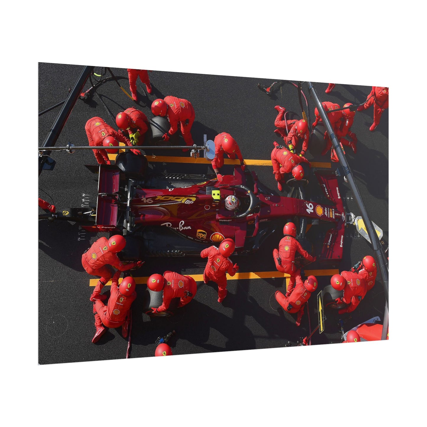 Ferrari F1 Pit Stop Poster
