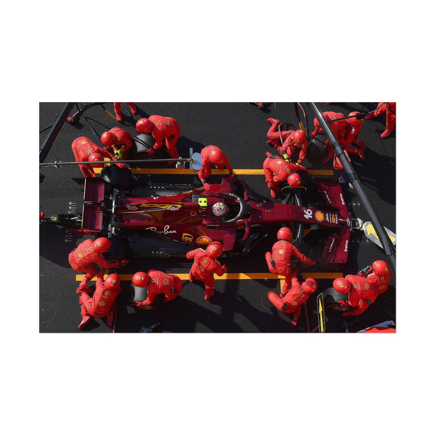 Ferrari F1 Pit Stop Poster