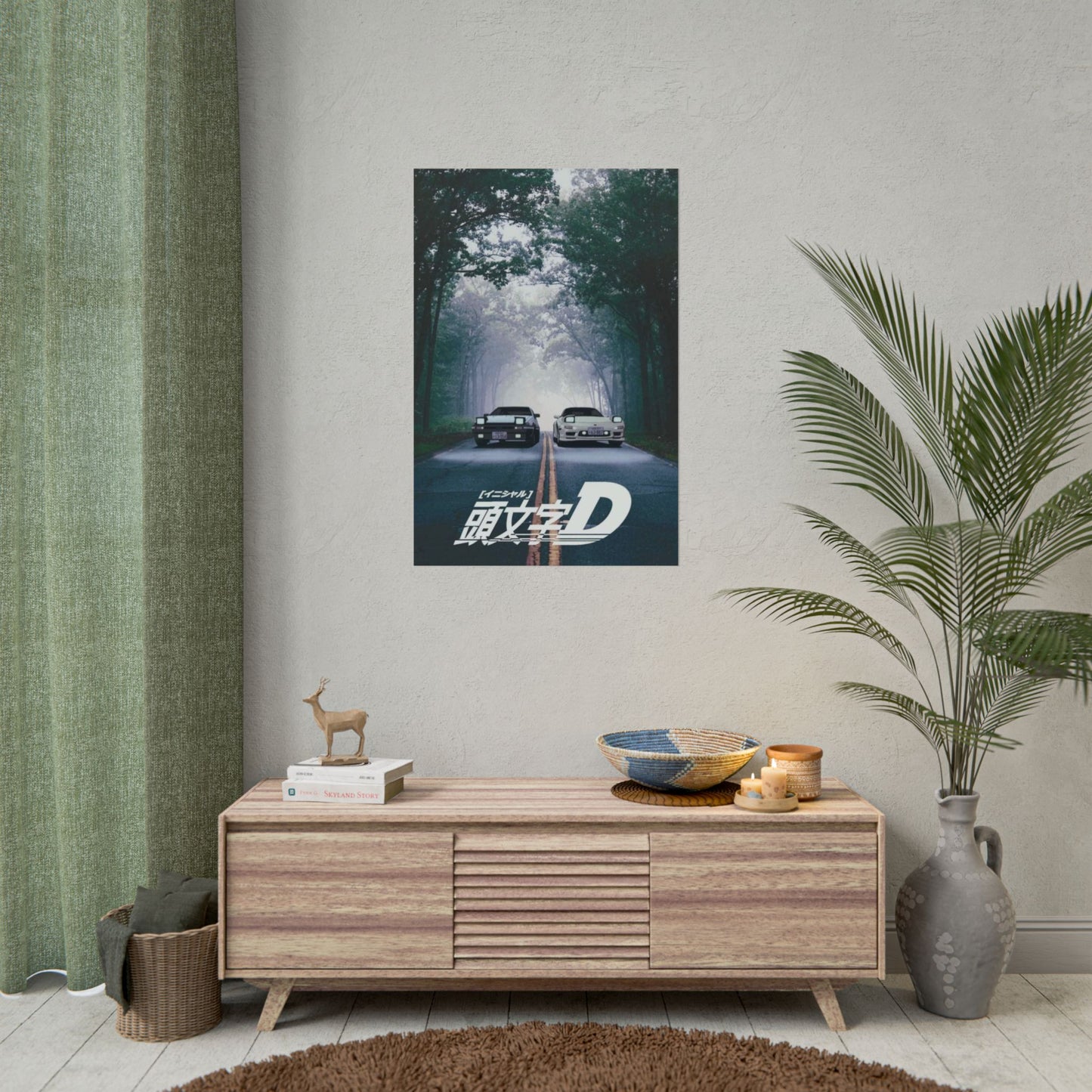 Initial D Poster – Takumi’s AE86 & Ryosuke’s RX-7
