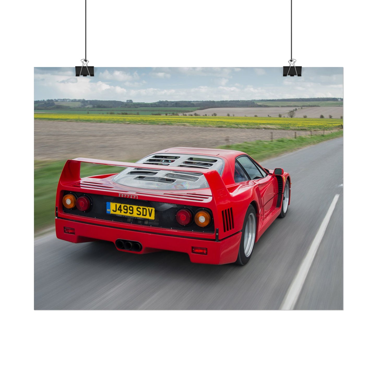 FERRARI F40 POSTER