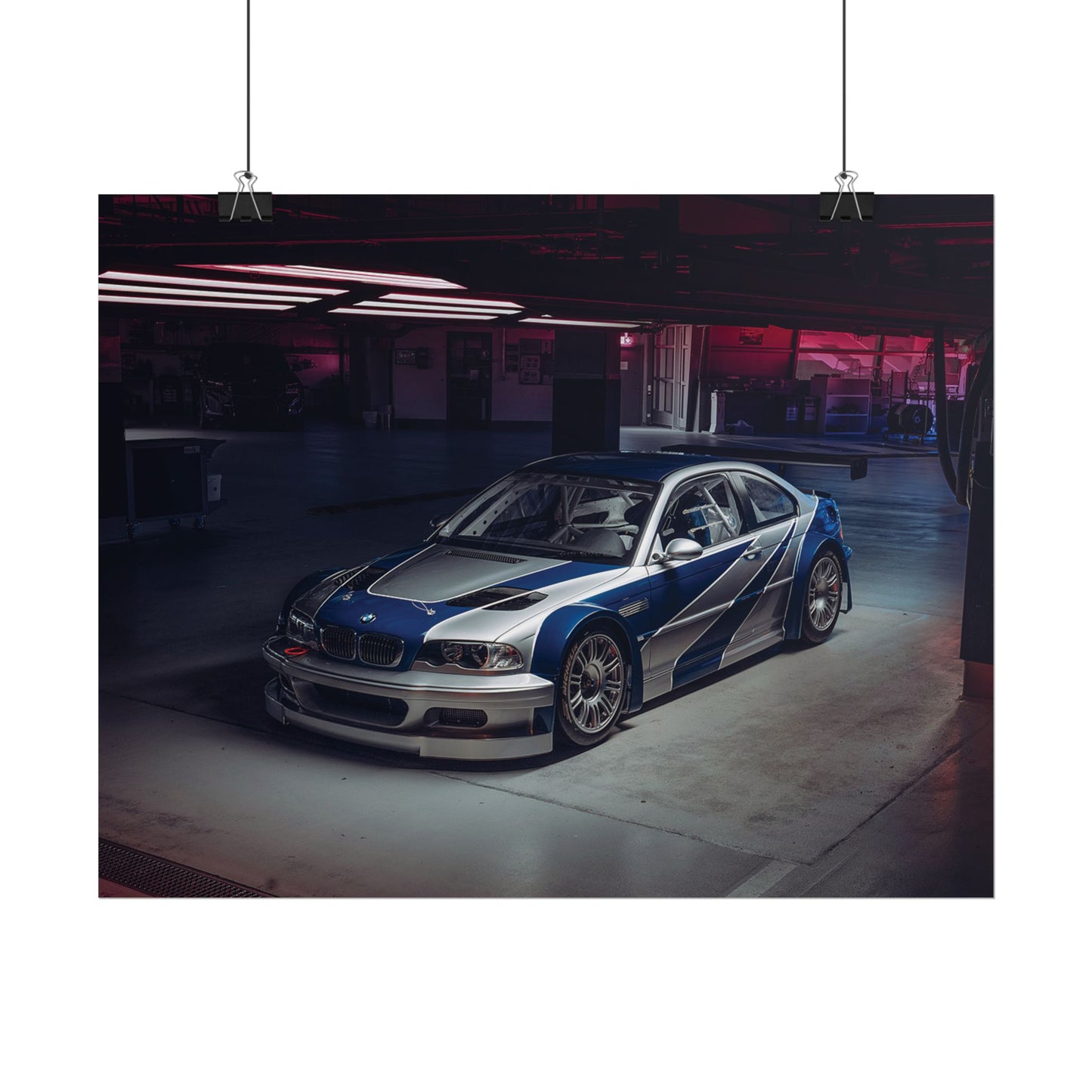 BMW M3 GTR NEED FOR SPEED POSTER