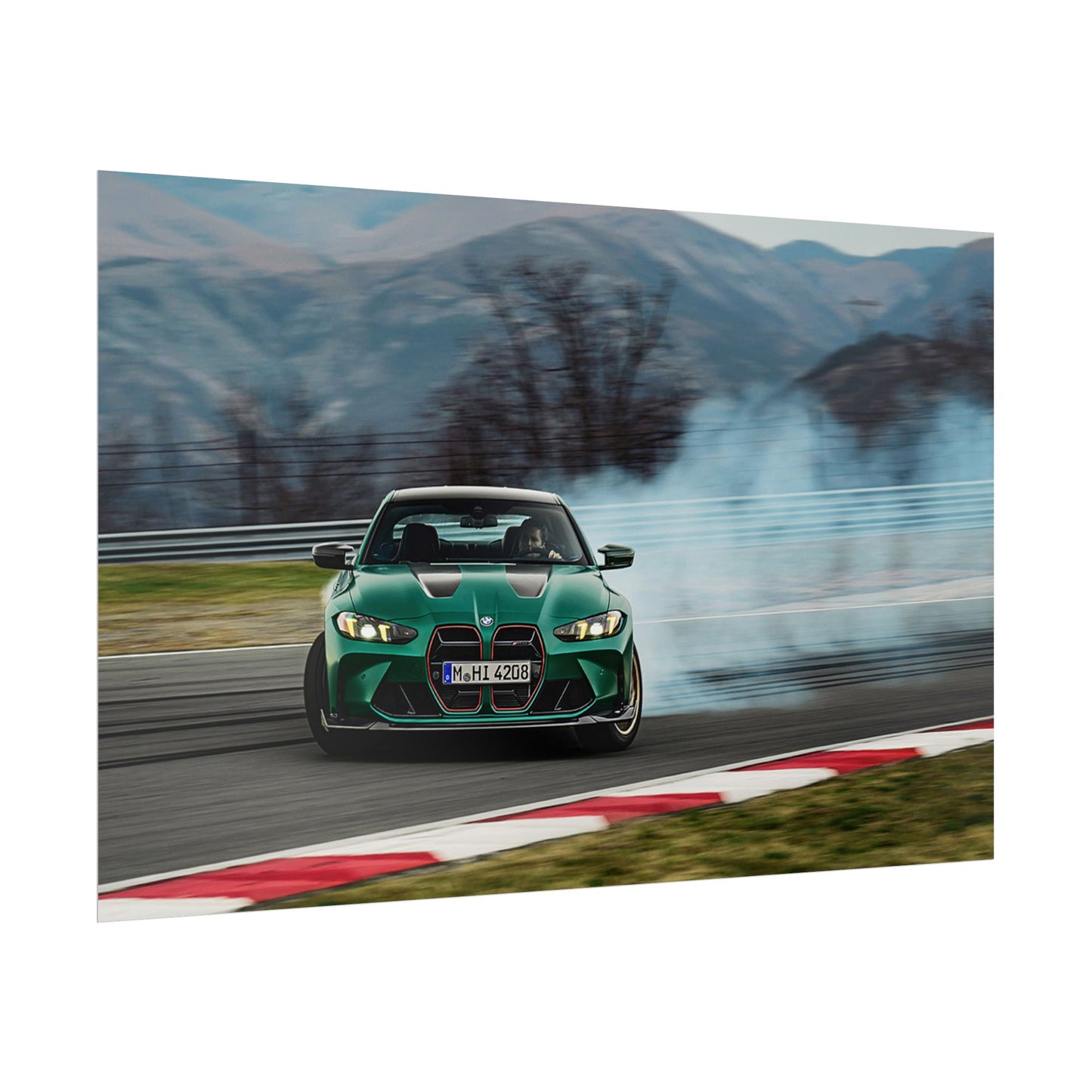 BMW M4 CS DRIFTING POSTER