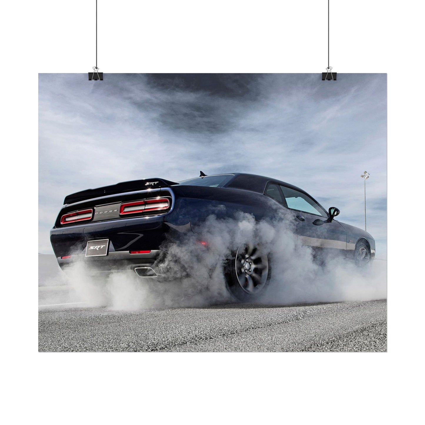 DODGE HELLCAT BURNOUT POSTER