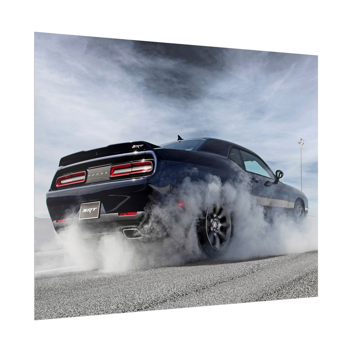 DODGE HELLCAT BURNOUT POSTER