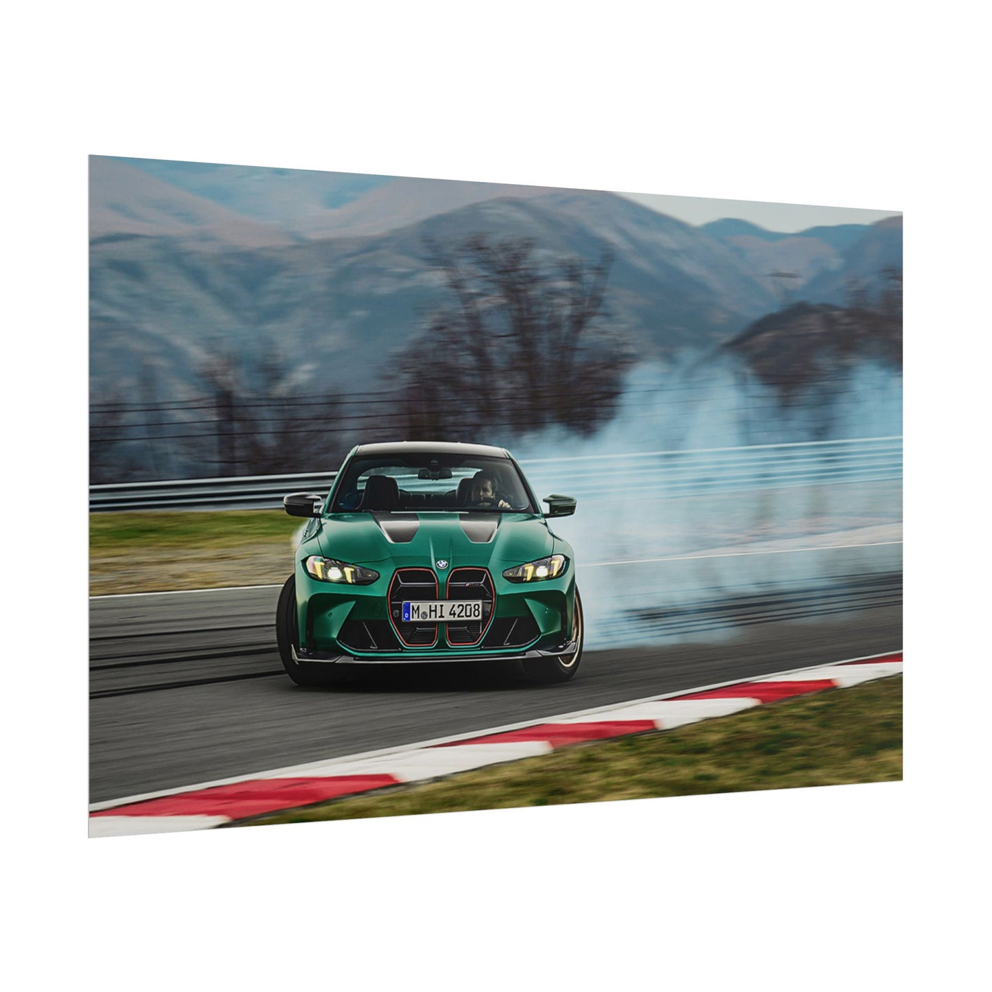 BMW M4 CS DRIFTING POSTER