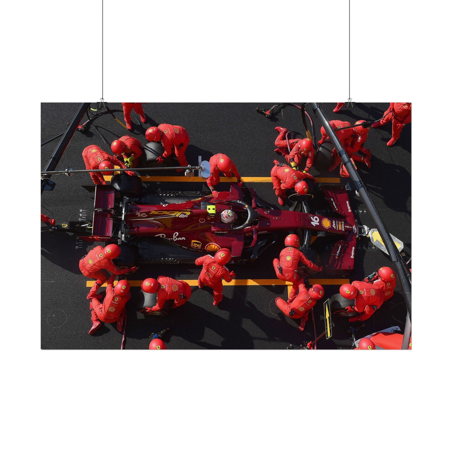 Ferrari F1 Pit Stop Poster