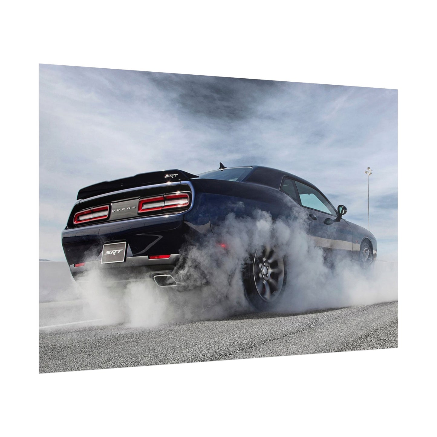 DODGE HELLCAT BURNOUT POSTER