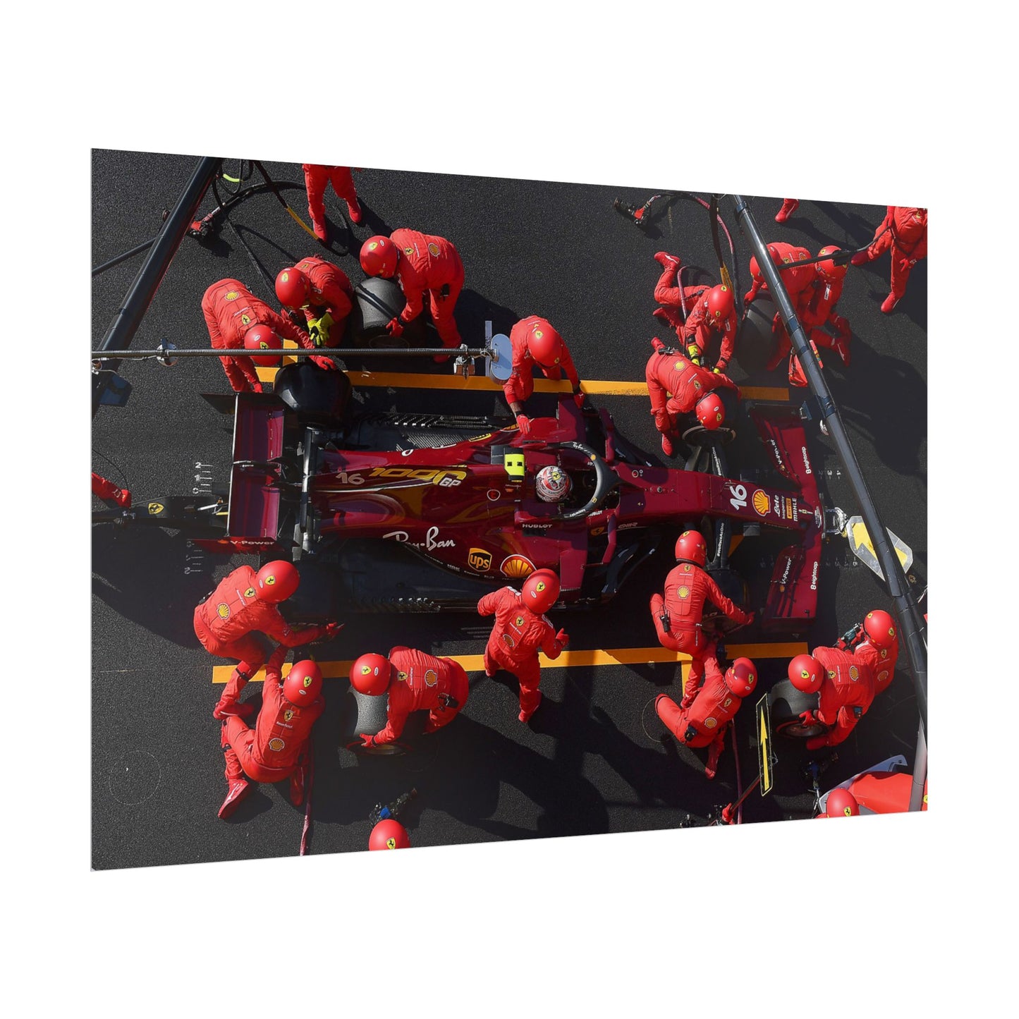 Ferrari F1 Pit Stop Poster