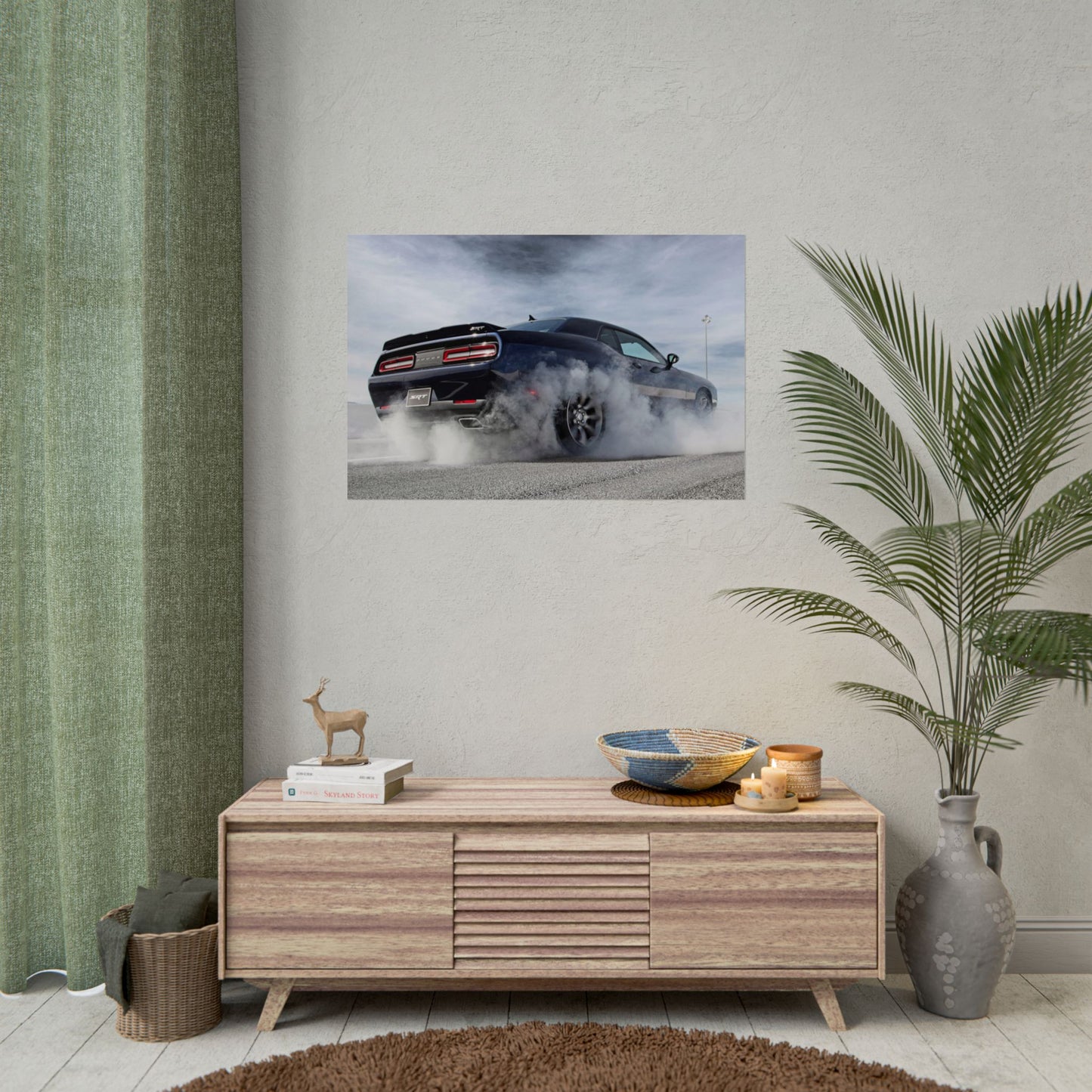 DODGE HELLCAT BURNOUT POSTER
