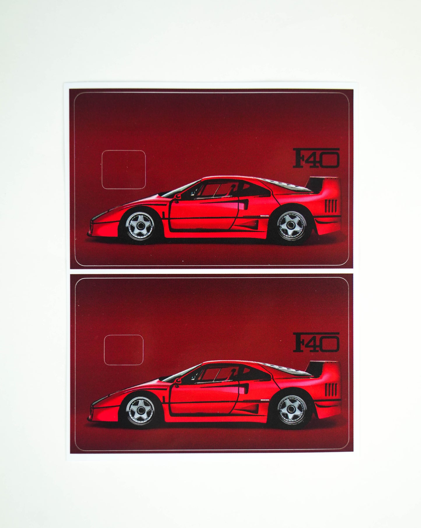 Ferrari F40 Credit Card Skin
