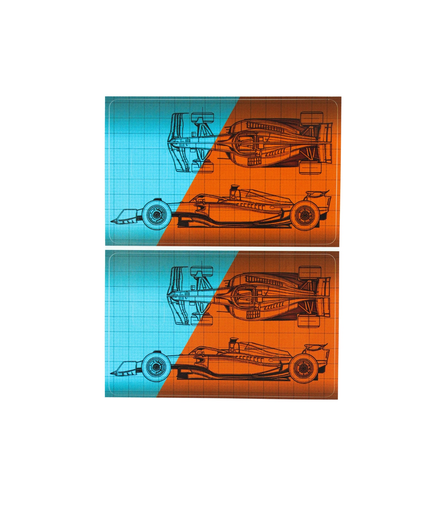 McLaren F1 Blueprint Credit Card Skin