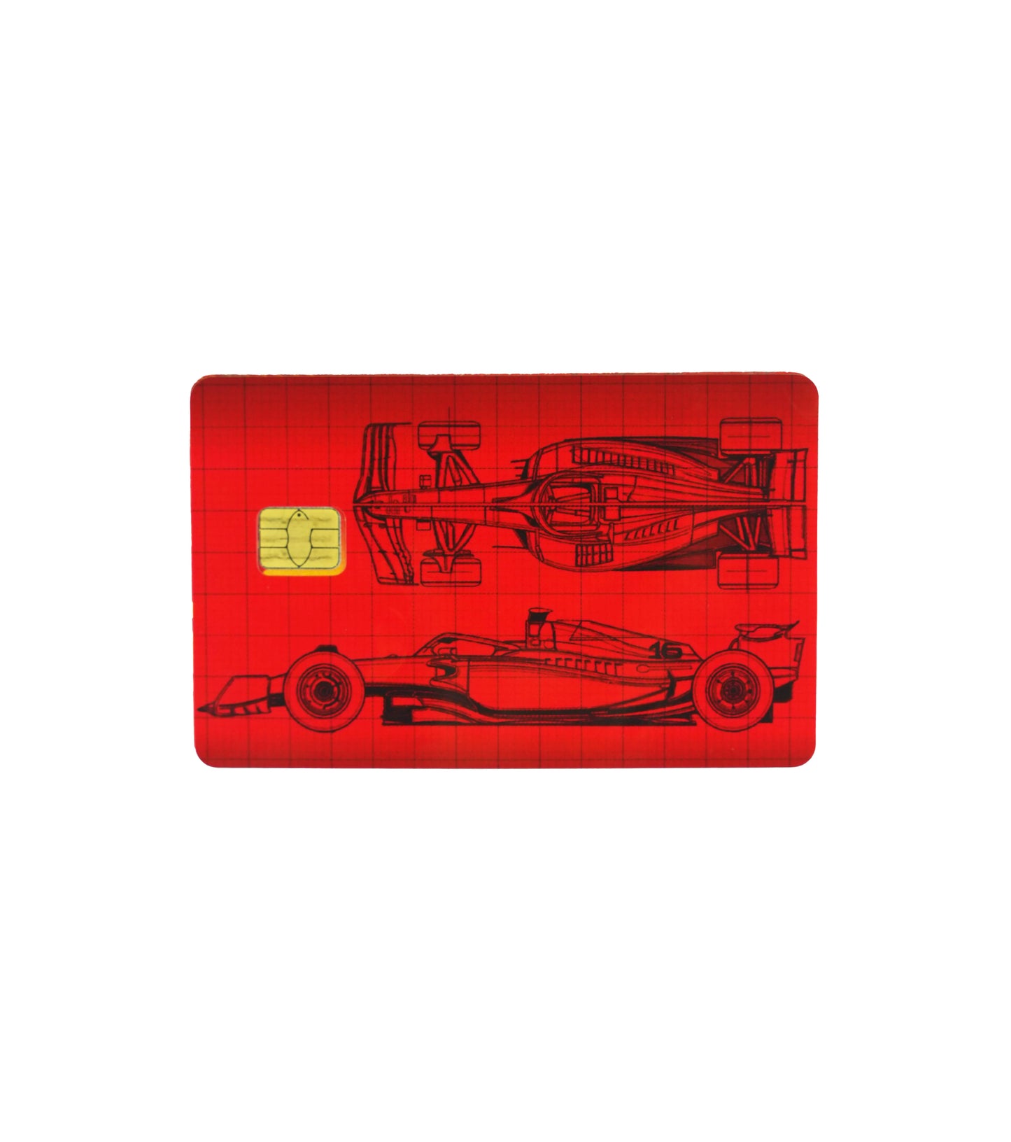 Ferrari F1 Blueprint Credit Card Skin