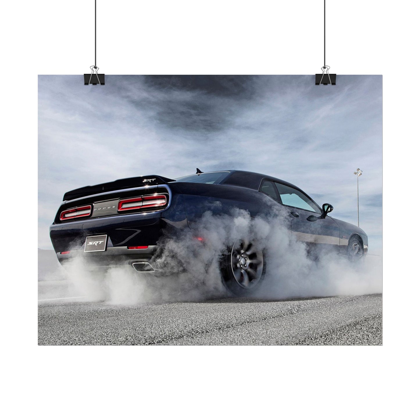 DODGE HELLCAT BURNOUT POSTER