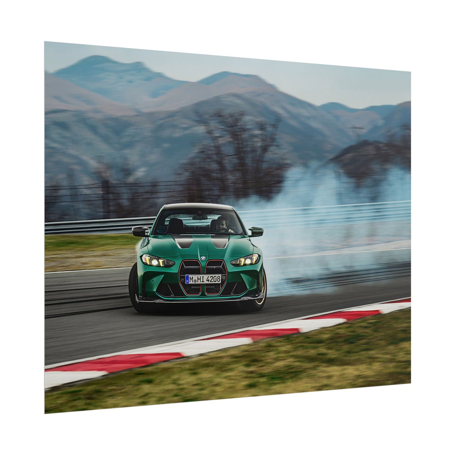 BMW M4 CS DRIFTING POSTER