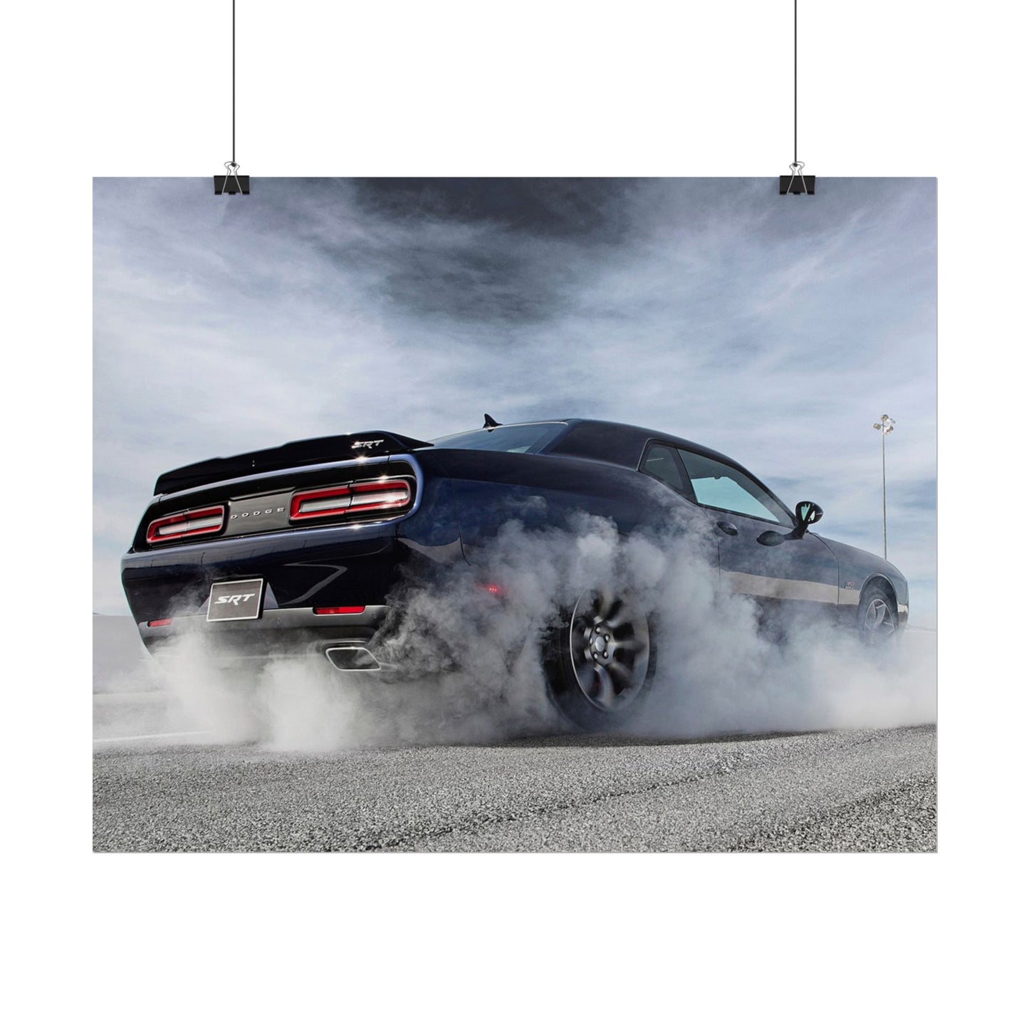DODGE HELLCAT BURNOUT POSTER