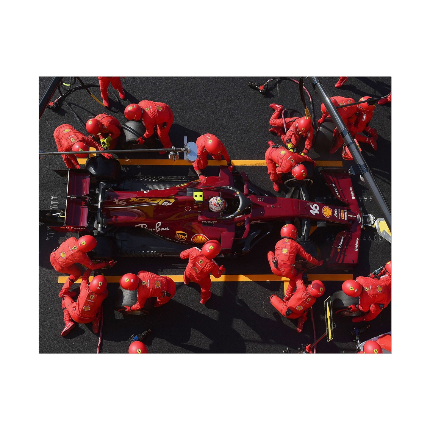 Ferrari F1 Pit Stop Poster