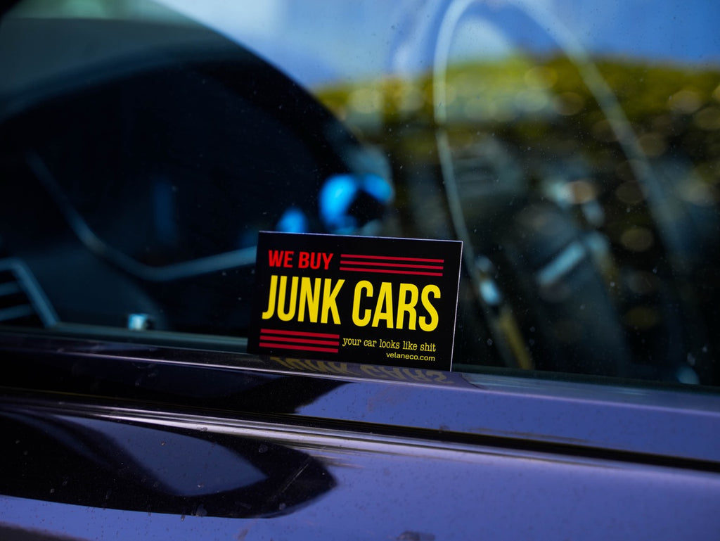 Set of 25 "We buy Junk Cars" Cards