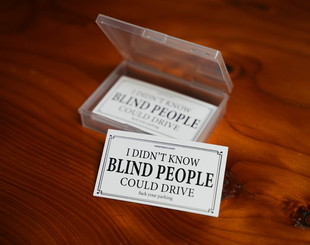 Set of 25 "I Didn't Know Blind People Could Drive" Cards